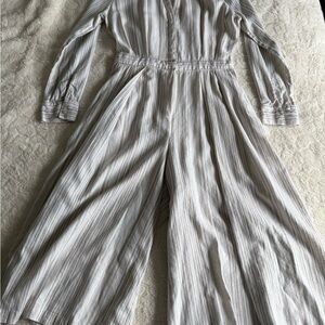 Striped Gray Jumpsuit